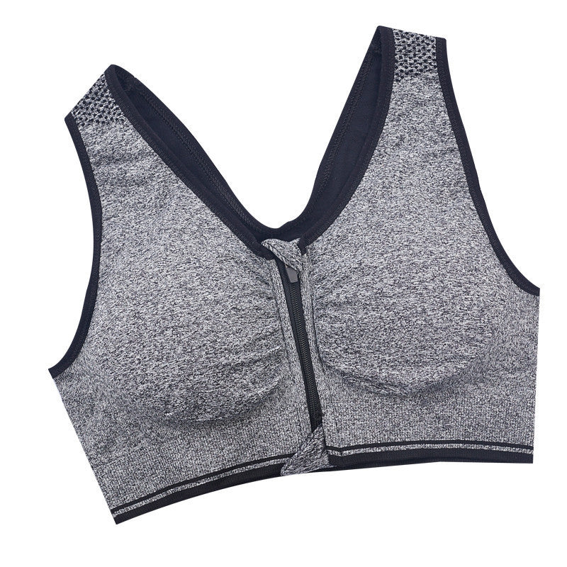 Energy Front Zipper Sports Bra