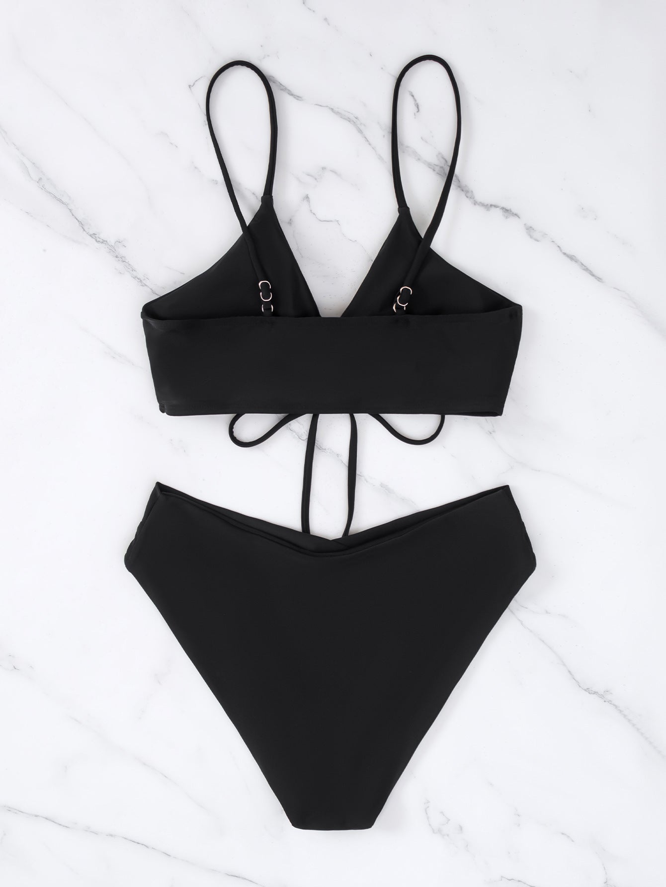 Solid-color sexy bikini set for women