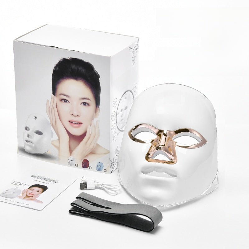 Rechargeable LED Facial Mask Red Blue Light Therapy Device