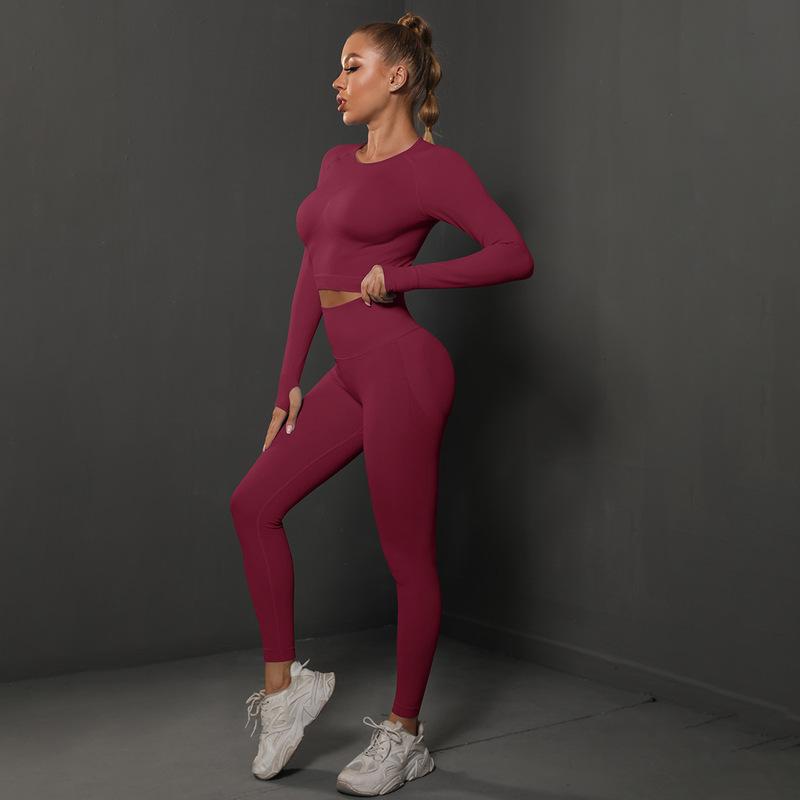 Energy Seamless Yoga Pants with Long Sleeve