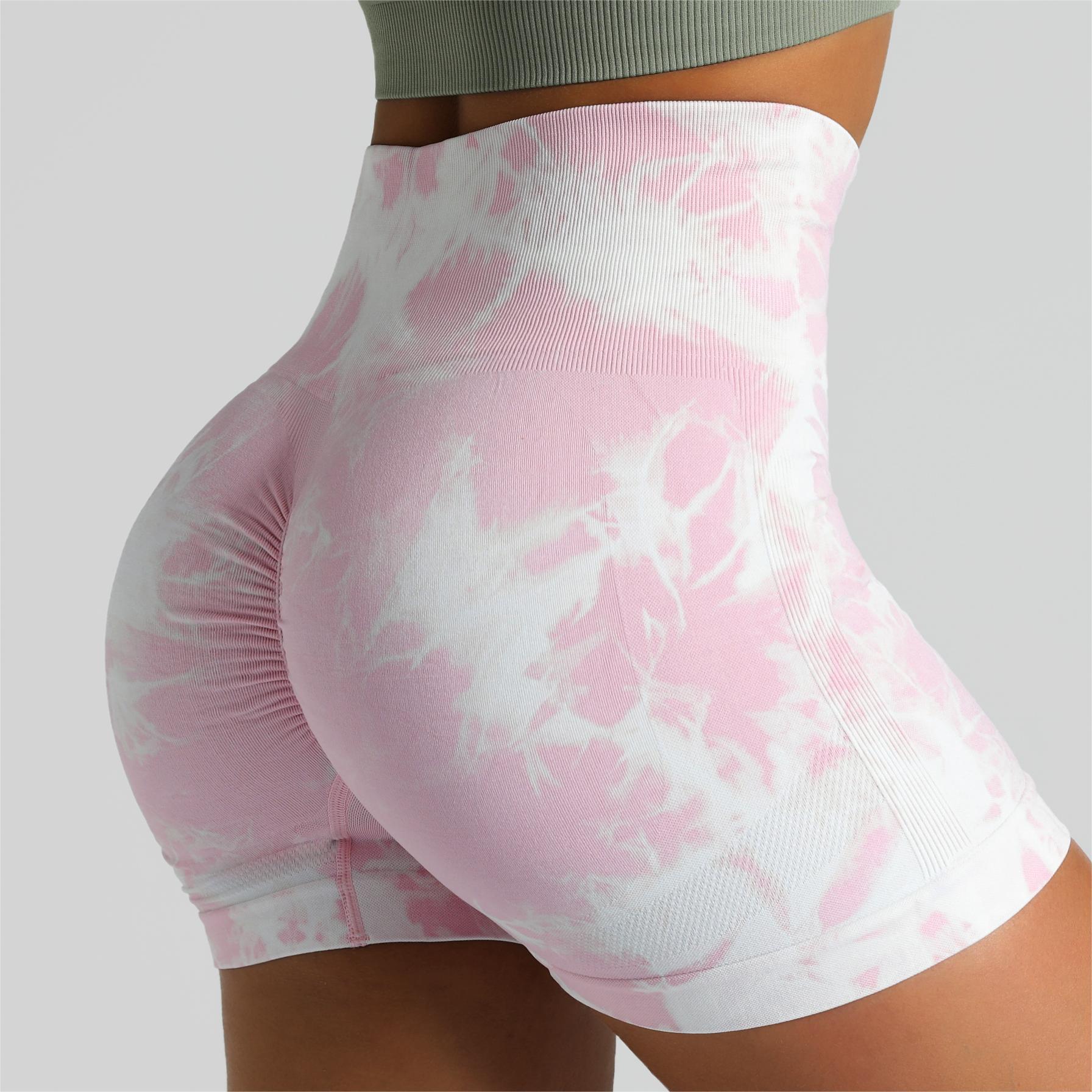 Energy Seamless Tie-Dye High Waist Yoga Fitness Shorts