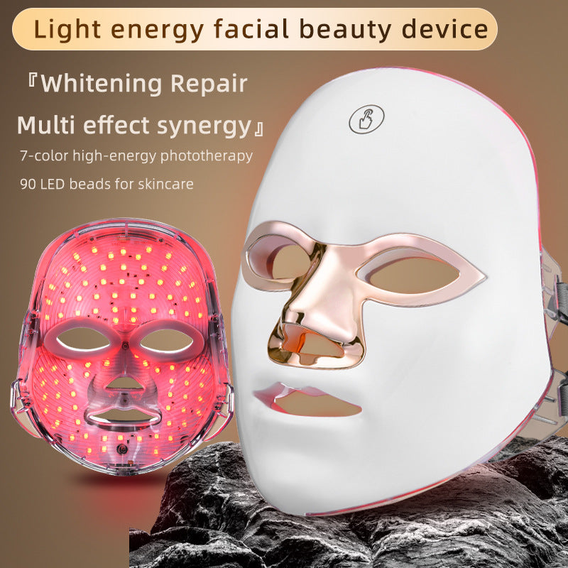 Rechargeable LED Facial Mask Red Blue Light Therapy Device