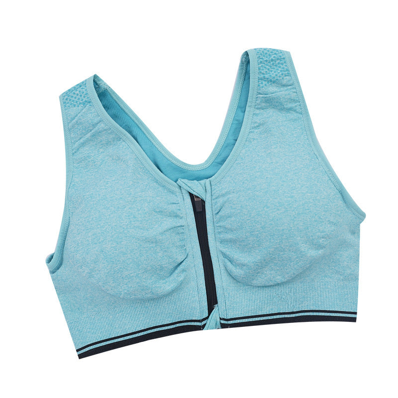 Energy Front Zipper Sports Bra