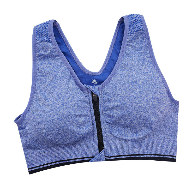 Energy Front Zipper Sports Bra