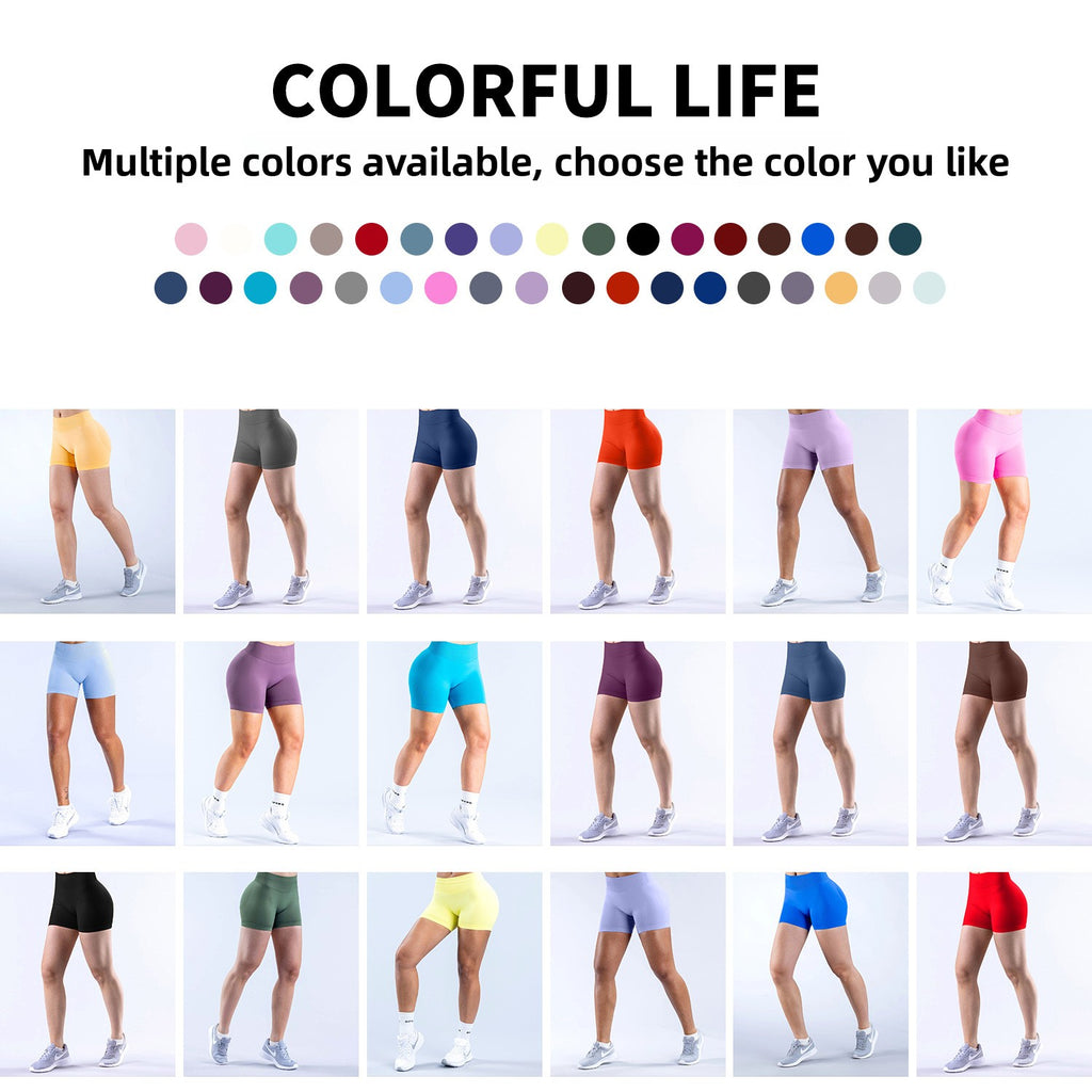 Seamless Low-Waisted Yoga Shorts