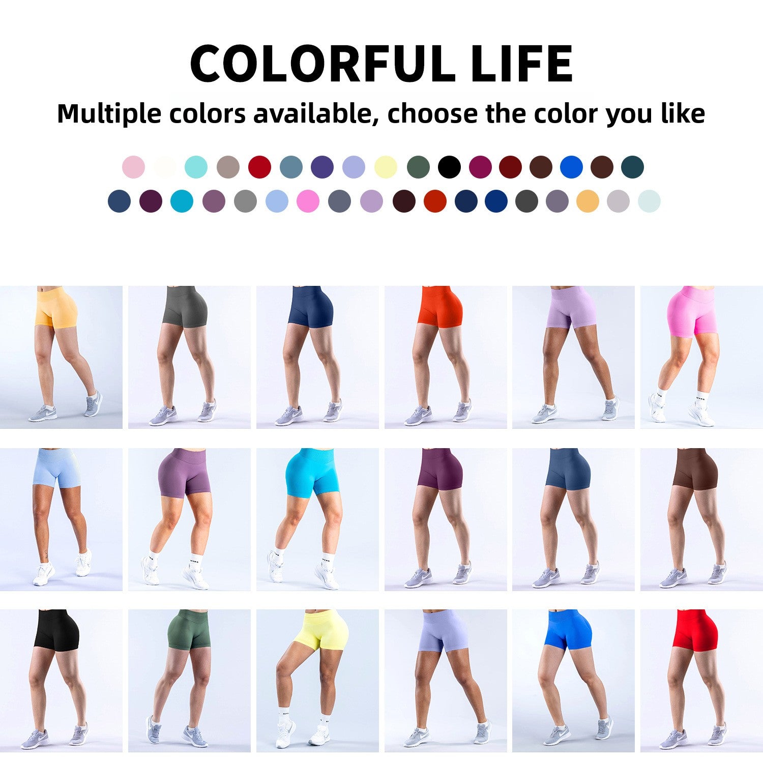 Seamless Low-Waisted Yoga Shorts