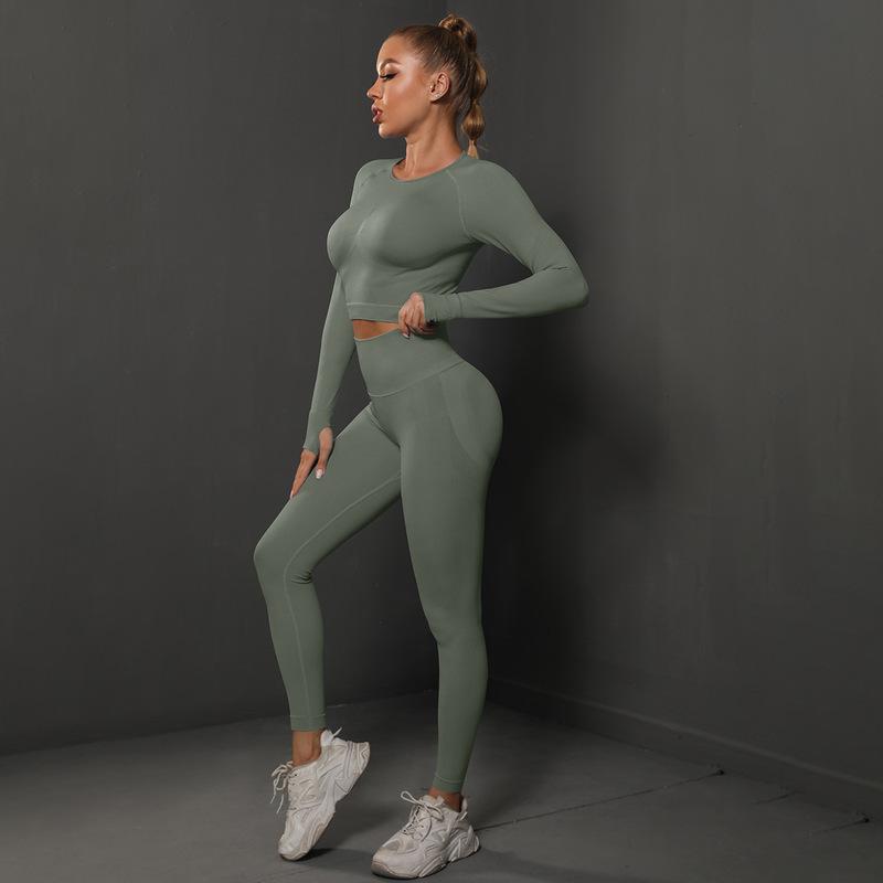 Energy Seamless Yoga Pants with Long Sleeve