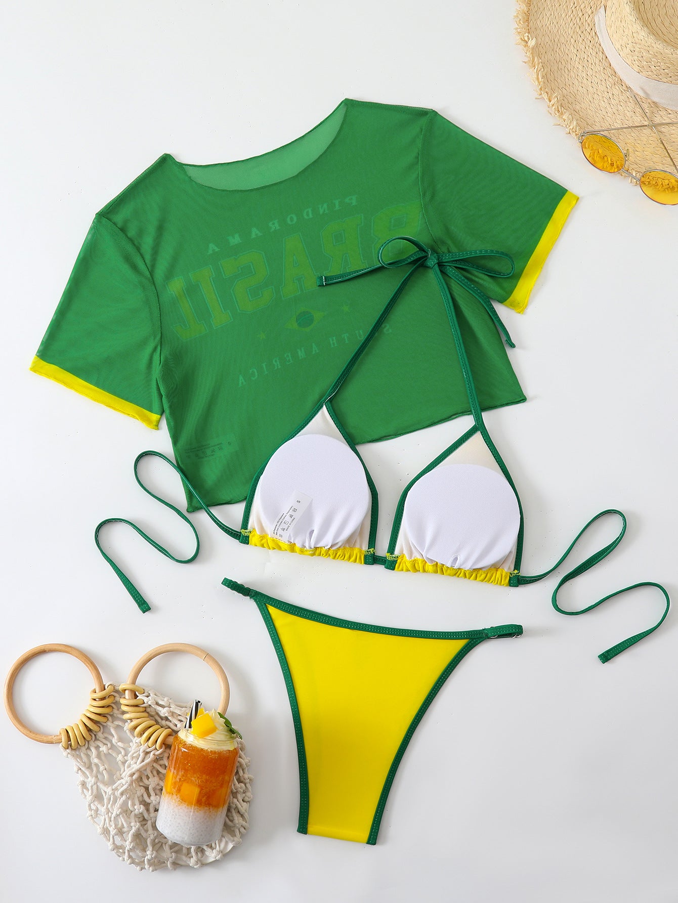 Brazilian Color Block Bikini