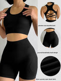 Energy Seamless Yoga Sports Set with Built-in Bra