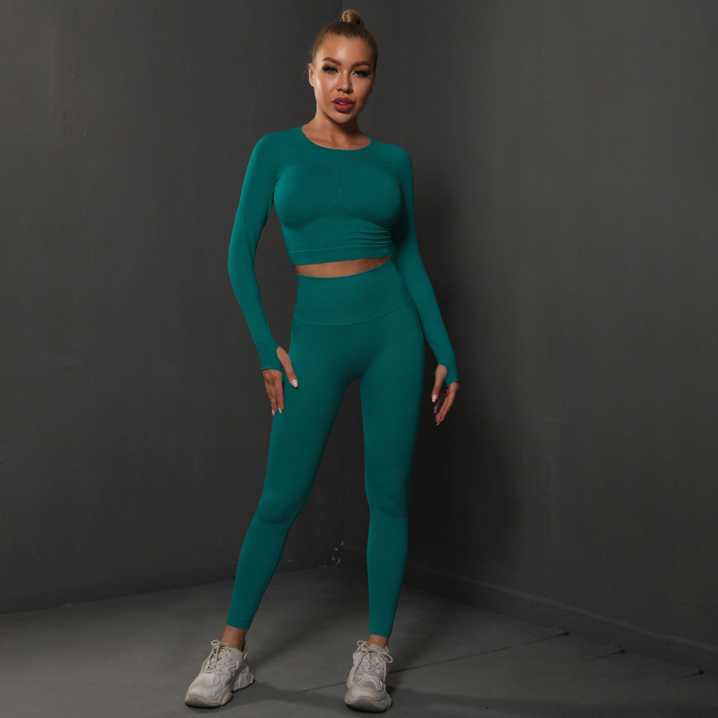 Energy Seamless Yoga Pants with Long Sleeve