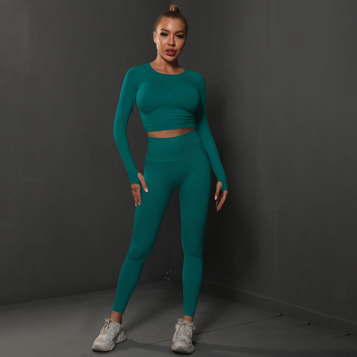 Energy Seamless Yoga Pants with Long Sleeve
