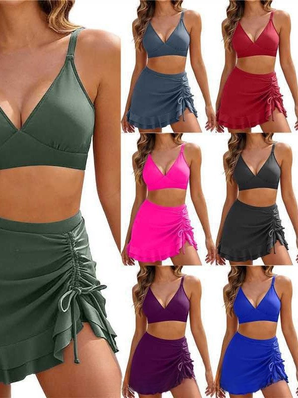 Deep V Backless Bikini Swimsuit
