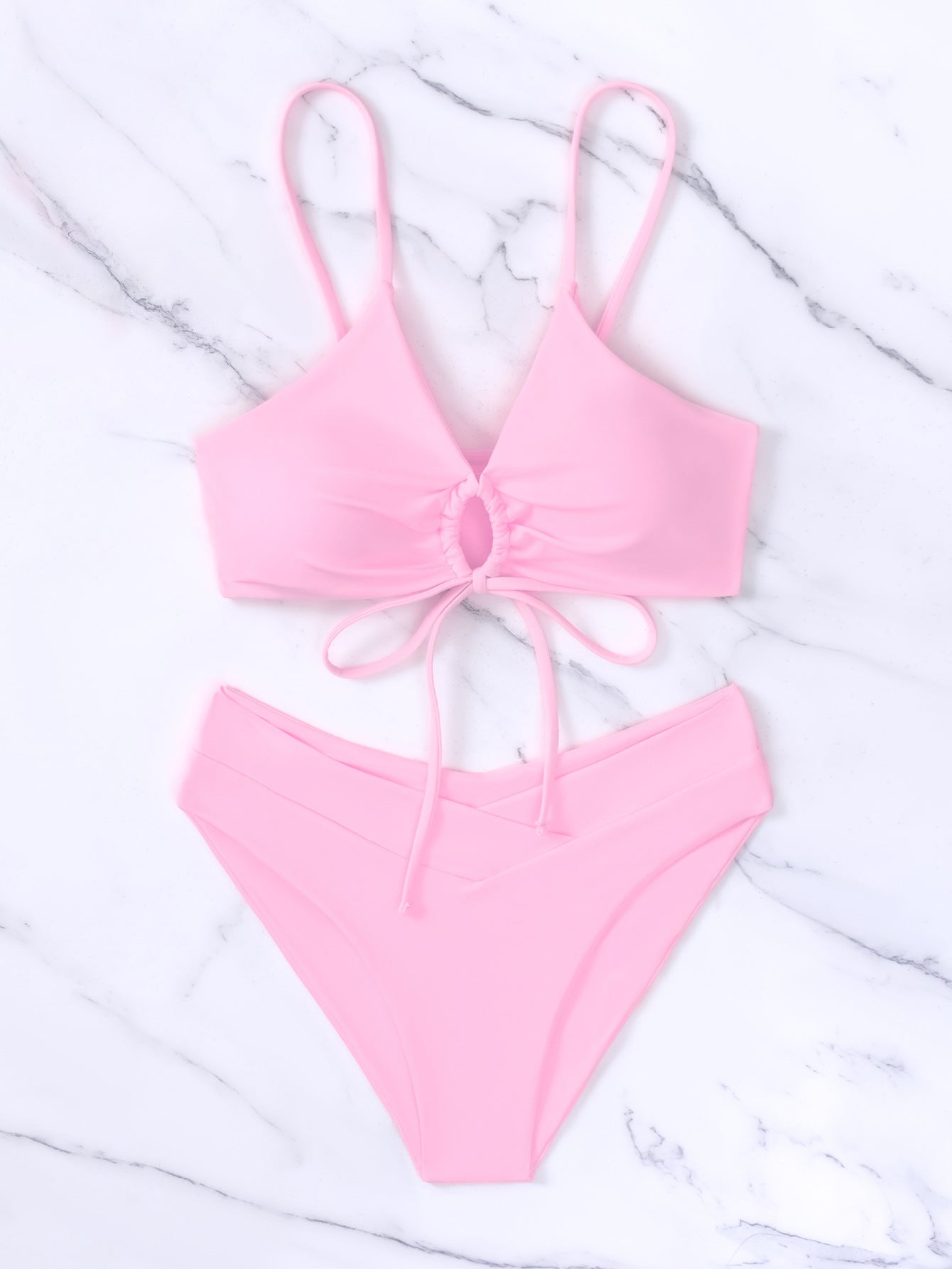 Solid-color sexy bikini set for women
