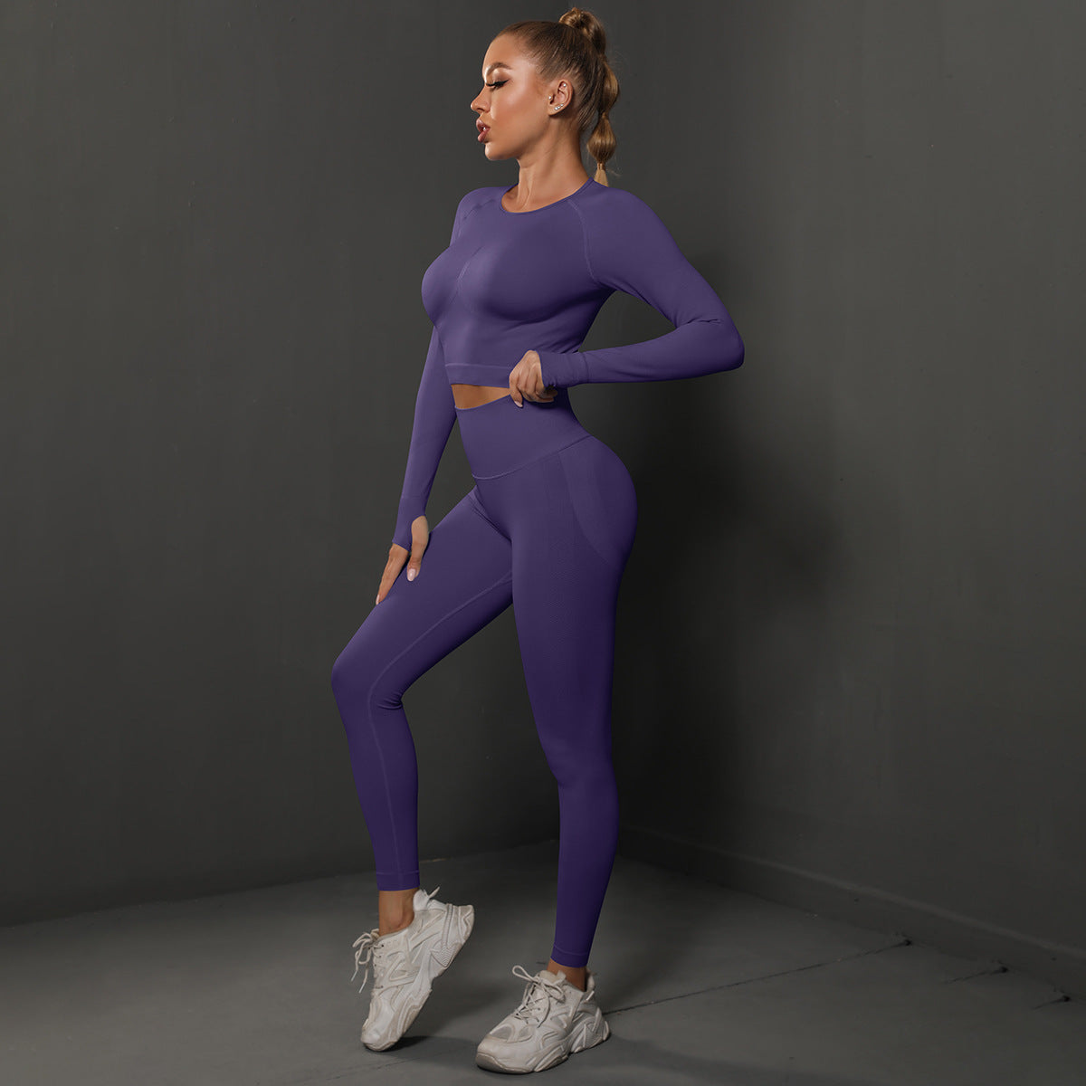 Energy Seamless Yoga Pants with Long Sleeve