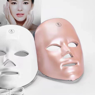 Rechargeable LED Facial Mask Red Blue Light Therapy Device