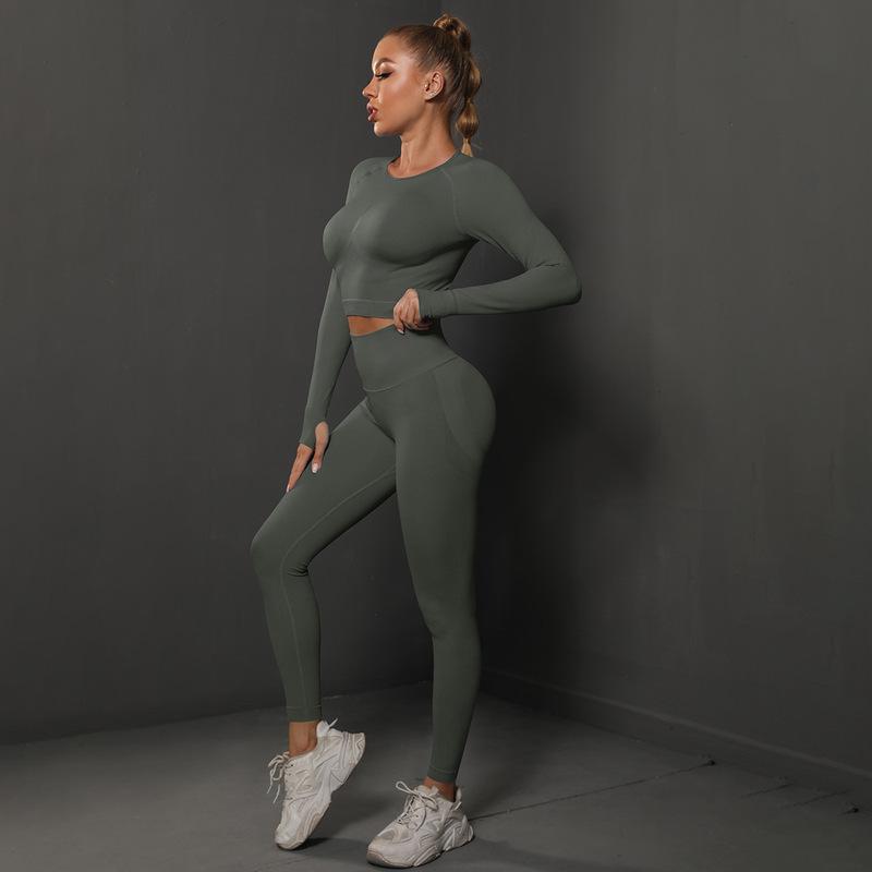 Energy Seamless Yoga Pants with Long Sleeve