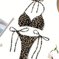 Sexy Lace-Up Bikini Three-Piece Swimsuit for Women