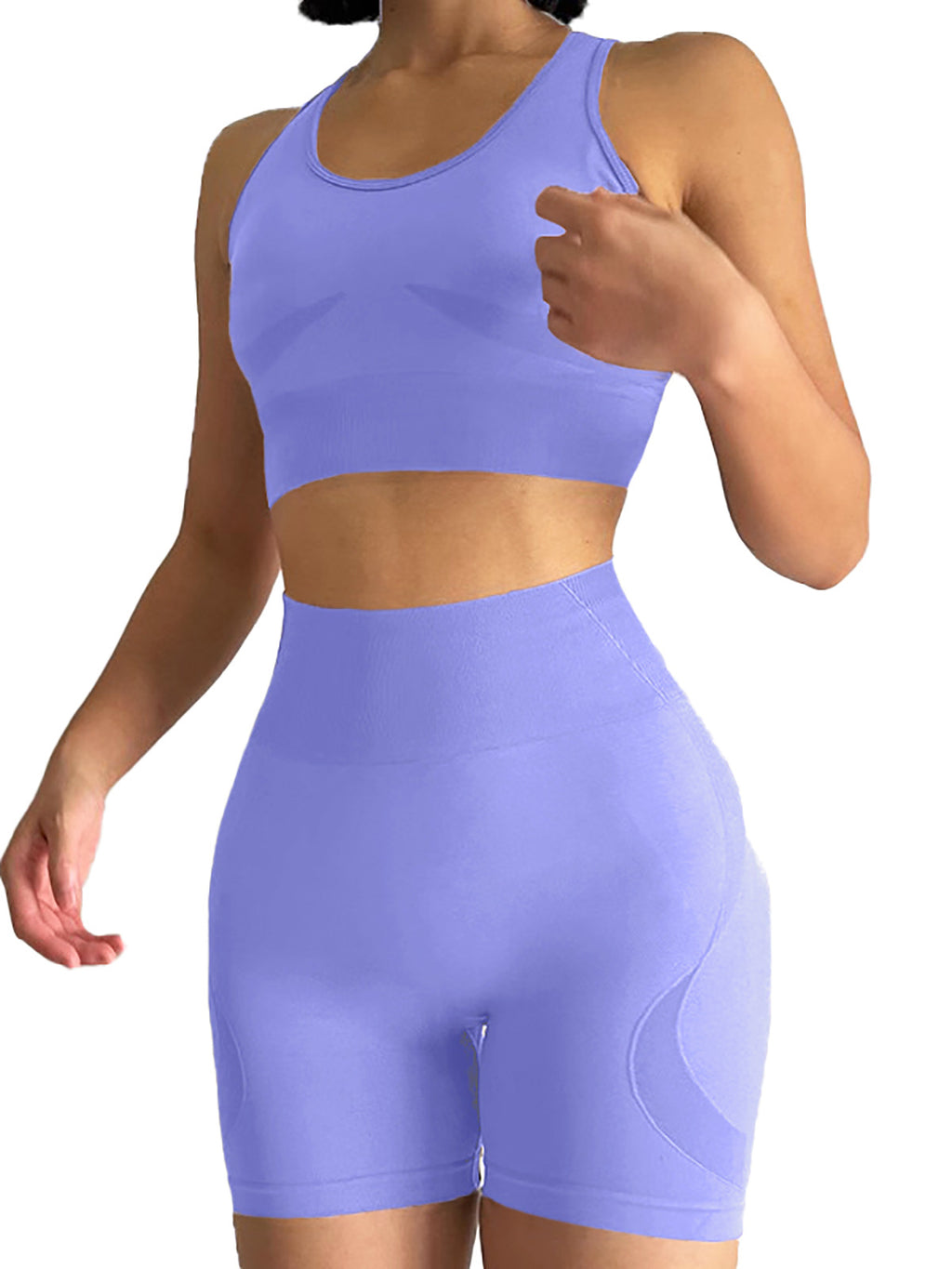 Energy Seamless Yoga Sports Set with Built-in Bra
