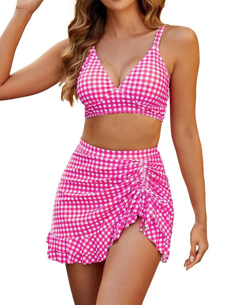 V-Neck Sexy High-Waisted Bikini for Women