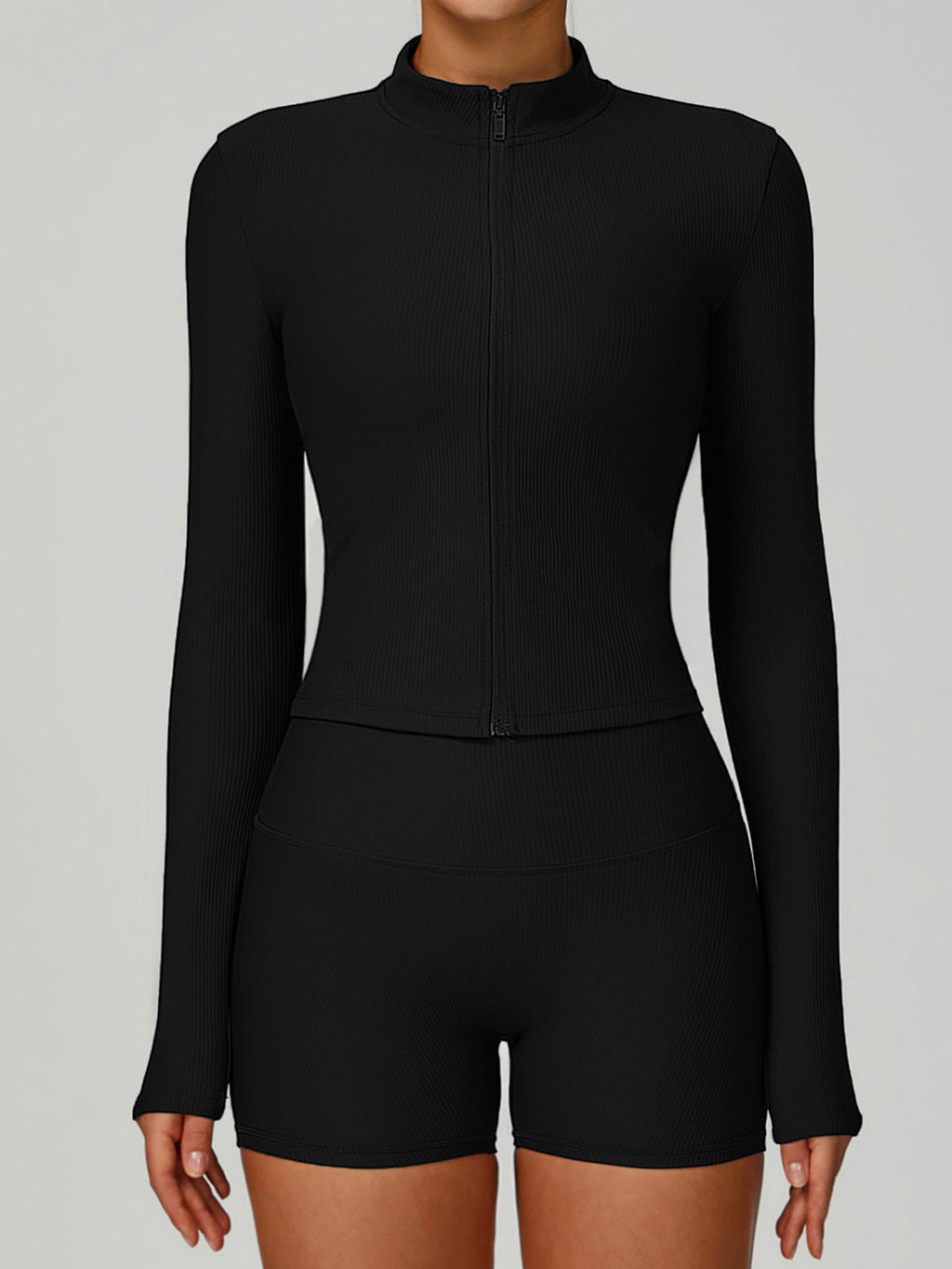 Energy Ribbed Yoga Outfit Set High-Waisted Quick-Dry