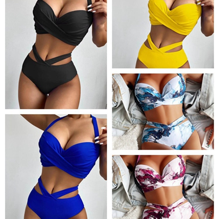 Underwire High Waist Bikini Swimsuit
